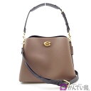 【コーチ】C2590 ウィロウ 2WAYショルダーバッグ ハンドバッグ ダークストーン ブラウン系 レディース ショルダーストラップ/保存袋付き COACH