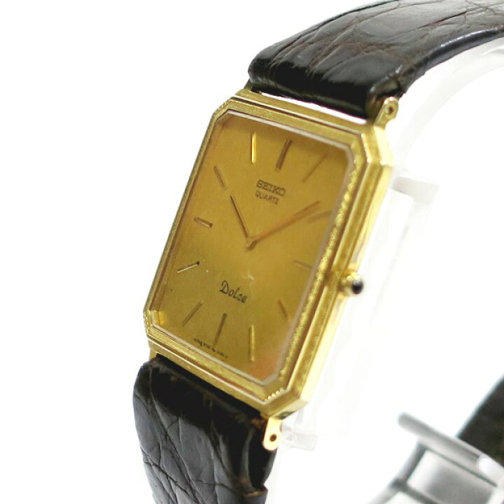 楽天市場】SEIKO セイコー 6730-5160 Dolce 10K×SS 社外ベルト 