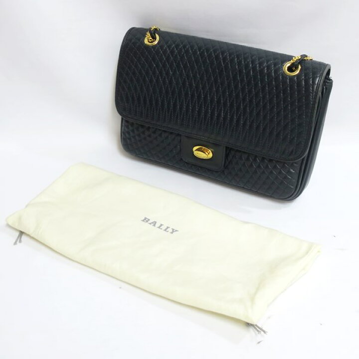 楽天市場】BALLY バリー キルティング レザー チェーンショルダー 