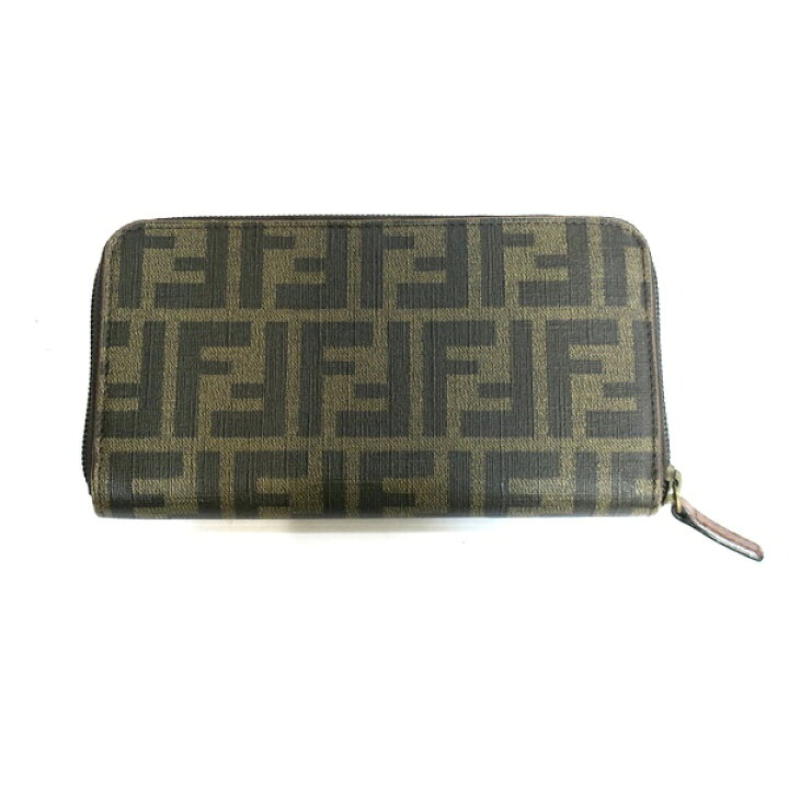 楽天市場】FENDI フェンディ 8M0024 ズッカ柄 ラウンドファスナー 長  