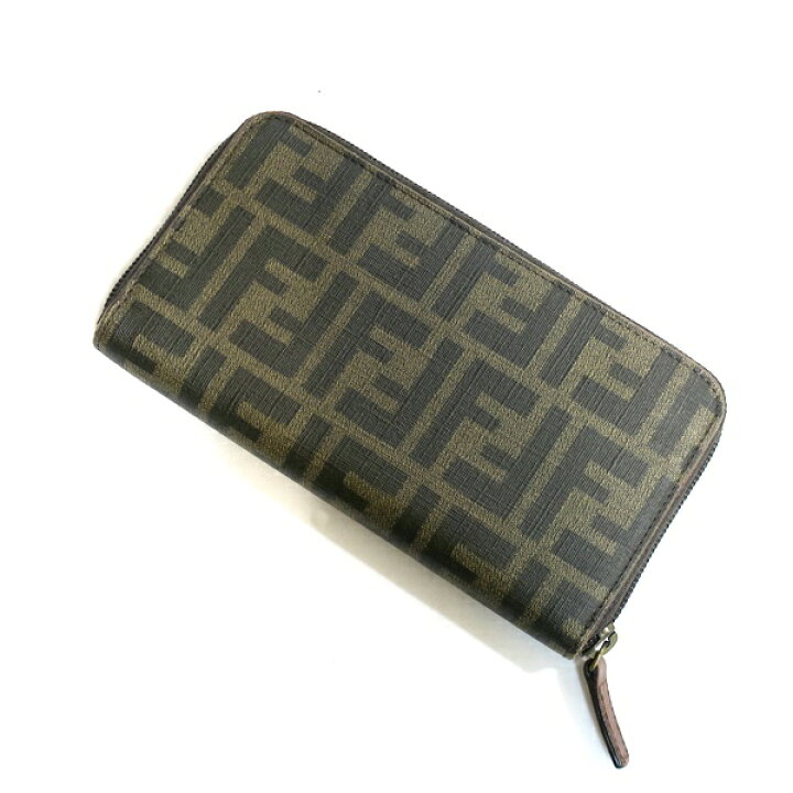 楽天市場】FENDI フェンディ 8M0024 ズッカ柄 ラウンドファスナー 長  