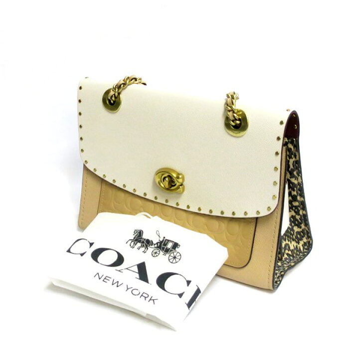 楽天市場】COACH コーチ 53344 パーカー シグネチャー ウィズ リベット 