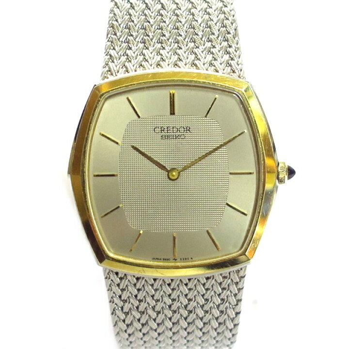 楽天市場】SEIKO セイコー 5930-5390 CREDOR クレドール 14Kベゼル×SS  