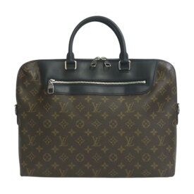 LOUIS VUITTON ルイヴィトン M54019 ポルト ドキュマン ジュール モノグラム・マカサー ブリーフケース ビジネスバッグ ※ショルダーストラップ無し【極美品】【代引き不可】【送料無料】【質屋かんてい局横浜港南店】中古品 used A