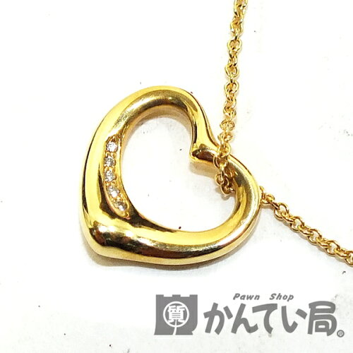 TIFFANY&Co./ティファニー/750YG/Au750/ネックレス/オープンハート