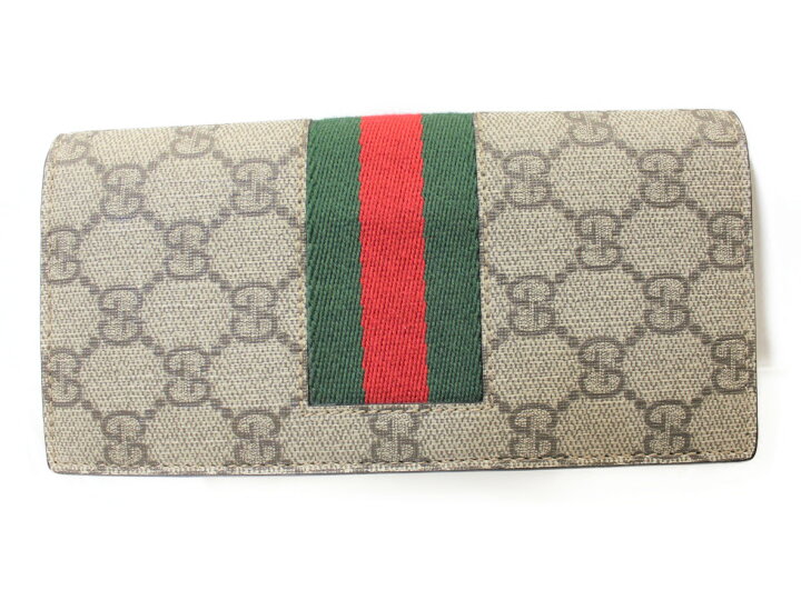 楽天市場】【箱有り】Gucci グッチ 408836 グッチシマ 二つ折り 長財布 