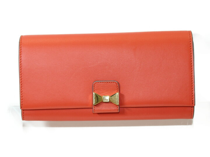 楽天市場】【特上品】CHLOE クロエ ボタン式長財布 リボン 3P0666-889 