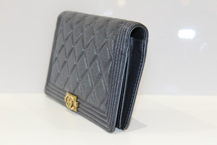 楽天市場】【箱・ギャラあり】CHANEL シャネル ボーイシャネル 長財布  