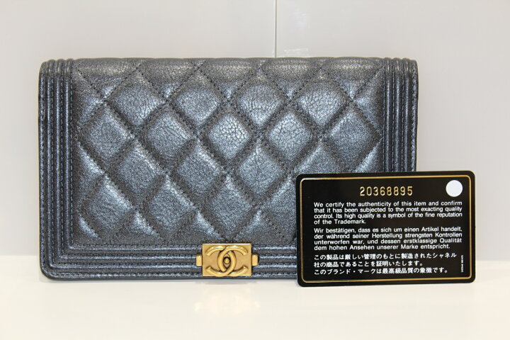 楽天市場】【箱・ギャラあり】CHANEL シャネル ボーイシャネル 長財布  
