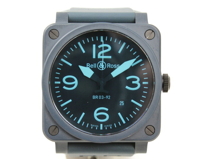 楽天市場】BELL＆ROSS ブルーセラミック BR03-92 BLUE C-R 自動巻き 