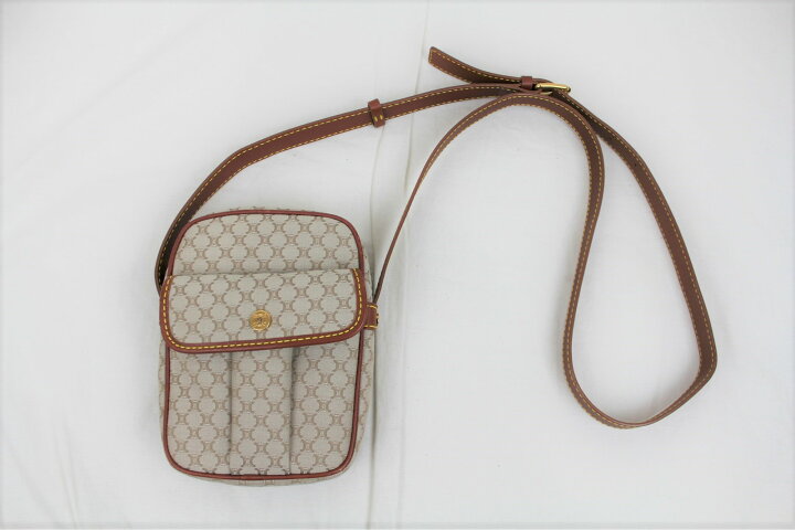 楽天市場】【訳アリ品】CELINE セリーヌ マカダム柄 ミニショルダー  