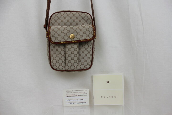 楽天市場】【訳アリ品】CELINE セリーヌ マカダム柄 ミニショルダー  