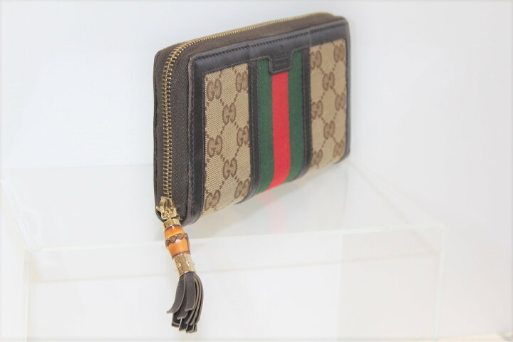楽天市場】Gucci グッチ 353651 0416 GGキャンバス ラウンドファスナー  