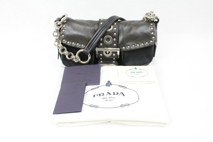 楽天市場】PRADA プラダワンハンドショルダーバッグBR2557 ブラック 