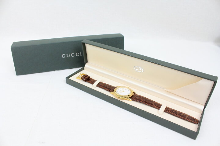 楽天市場】GUCCI グッチ 5400M クオーツ 革ベルト ゴールド 
