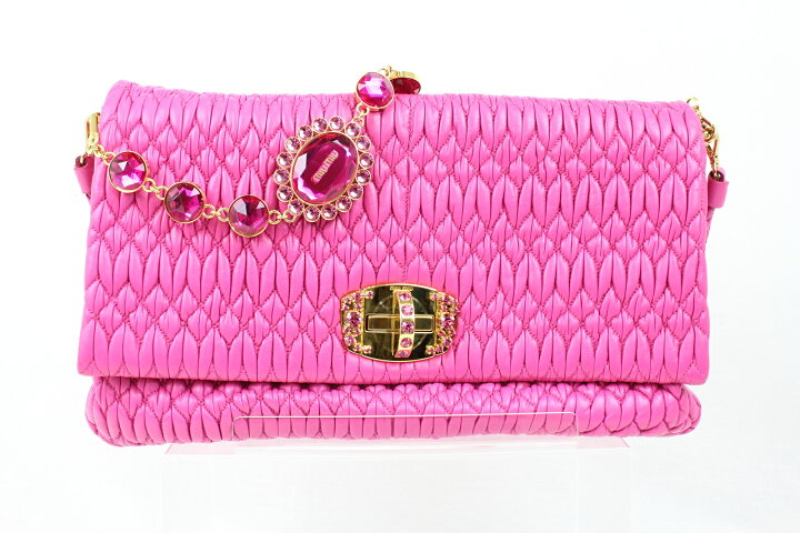 楽天市場】MIU MIU ミュウミュウクリスタル RP0169クラッチバッグ 4WAY 