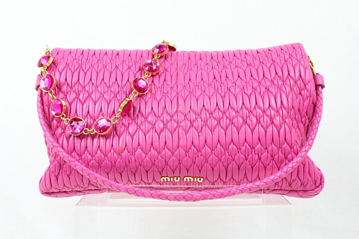 楽天市場】MIU MIU ミュウミュウクリスタル RP0169クラッチバッグ 4WAY 