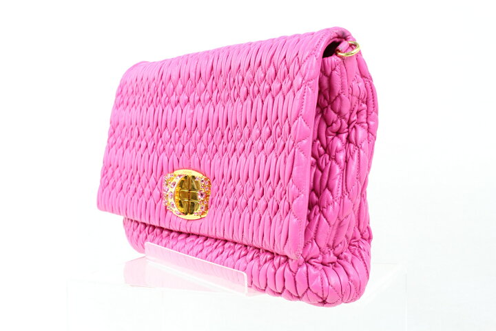 楽天市場】MIU MIU ミュウミュウクリスタル RP0169クラッチバッグ 4WAY 