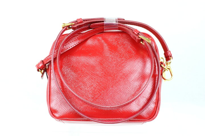 楽天市場】PRADA プラダショルダーバッグ BP610M赤 花柄 ポーチ 