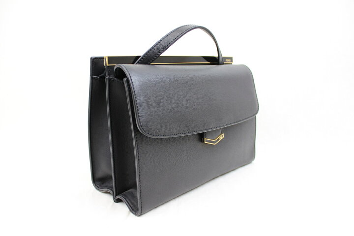楽天市場】FENDI フェンディデミジュール 8BT222ブラック ゴールド金具 