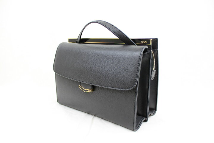 楽天市場】FENDI フェンディデミジュール 8BT222ブラック ゴールド金具 