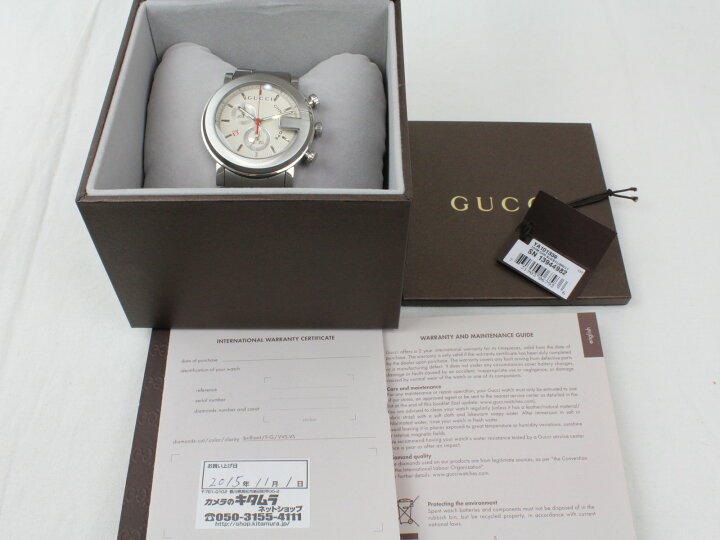 楽天市場】【ギャラ有】GUCCI グッチ Gクロノ YA101339 クオーツ 
