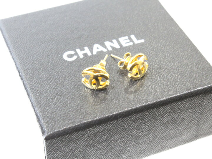 楽天市場】CHANEL（シャネル）ミニココマークピアス ゴールド小さめ 