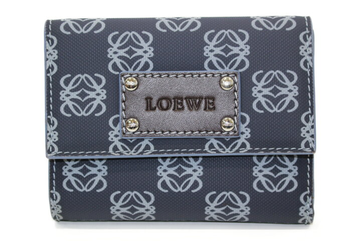 楽天市場】【特上品】【箱あり】LOEWE ロエベ がま口三つ折り財布 