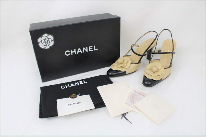 楽天市場】【箱・布袋あり】CHANEL シャネル カメリアデザインヒール 