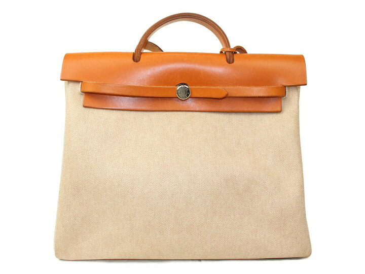 楽天市場】【1998年製】HERMES エールバッグMM □B刻印 ブラウン系  