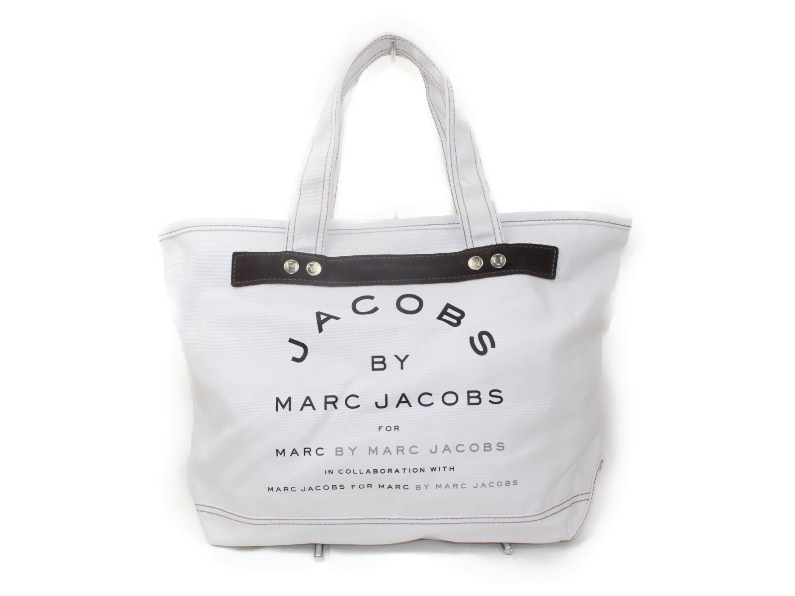 Marc By Marc Jacobs マークバイマークジェイコブス ホワイト ポリウレタン レディース ユニセックス ブランド かわいい 軽い ハンドバッグ シンプル マザーズバッグ 中古 トートバッグ トートバッグ
