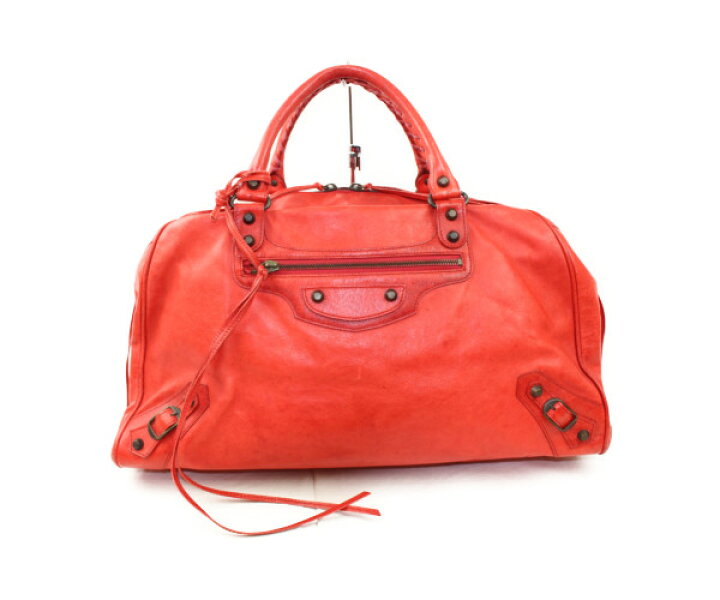 楽天市場】 BALENCIAGA バレンシアガ グリス203250レッド系 レザー 