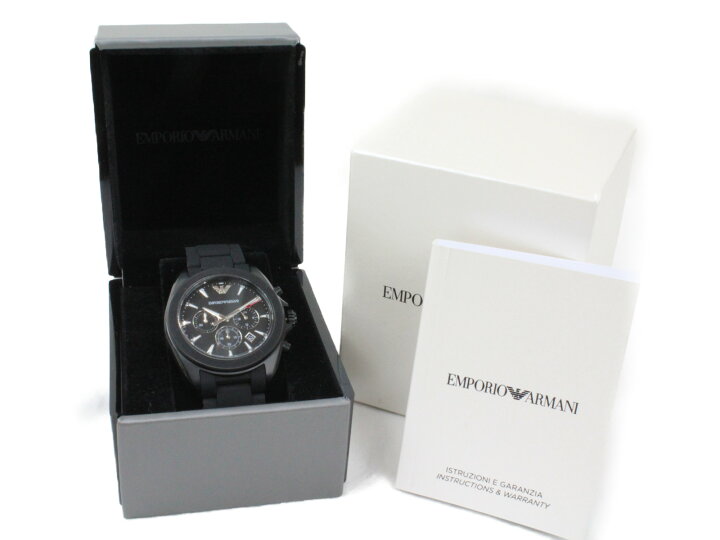 楽天市場】EMPORIO ARMANI AR6092 クオーツ クロノグラフ デイト SS