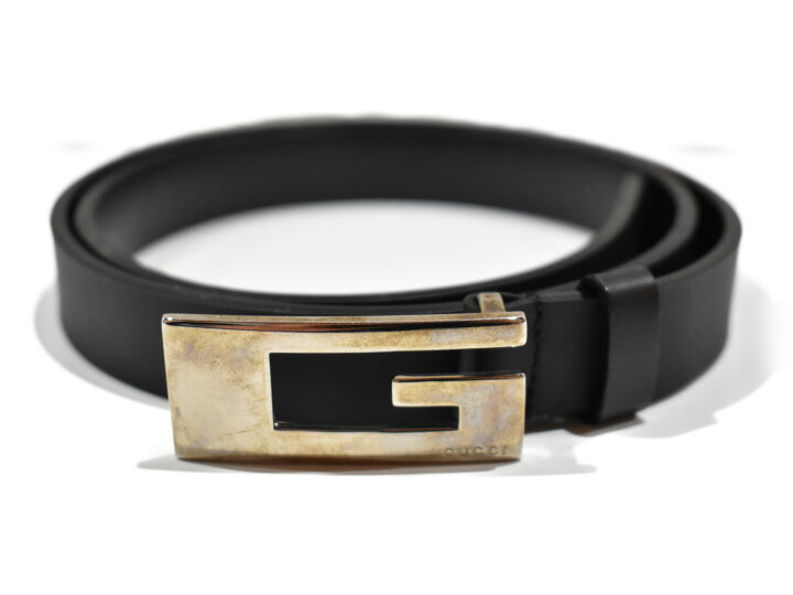楽天市場】【中古】GUCCI Gベルト 036.2194.1493 ブラック×シルバー 