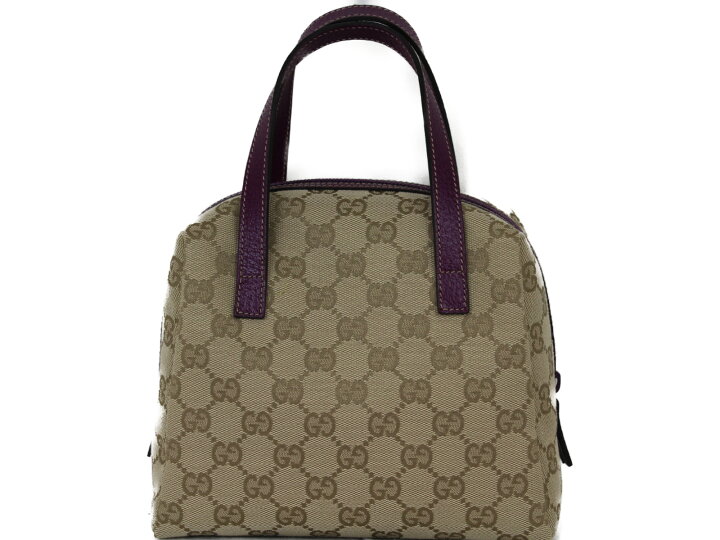 楽天市場】 Gucci グッチ ハンドバッグ 124542 ベージュ×パープル GG 