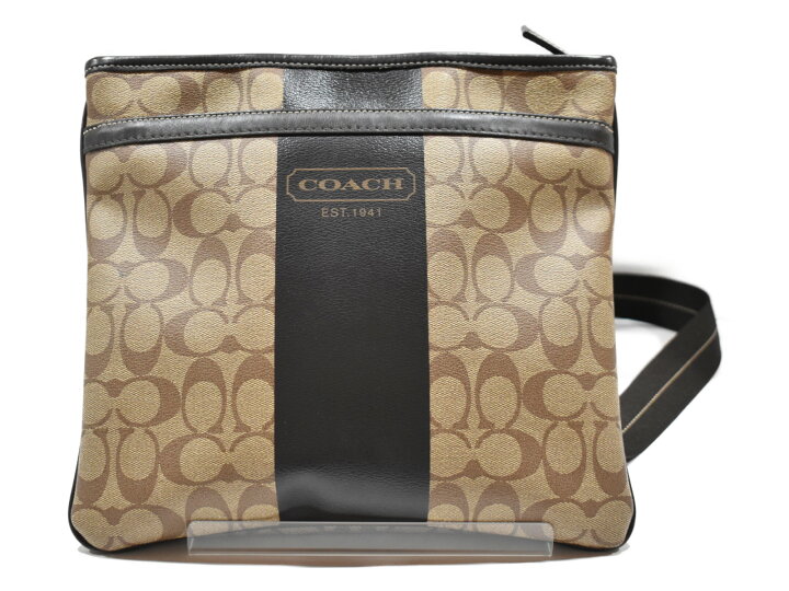 楽天市場】【COACH（コーチ）】ヘリテージストライプスリムショルダー 