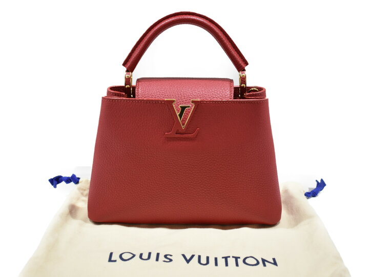 楽天市場】LOUIS VUITTON ヴィトンカプシーヌBB M52689レザー 赤 WAY 