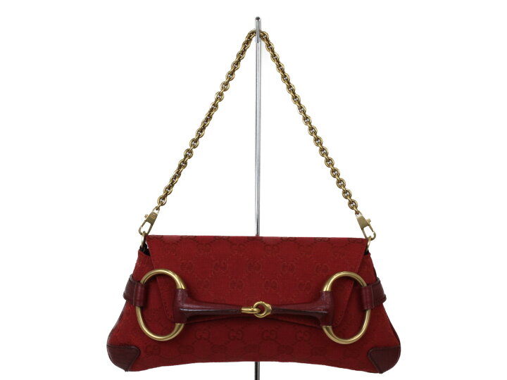 楽天市場】 GUCCI グッチ ホースビットショルダーバッグ 114923 レッド  