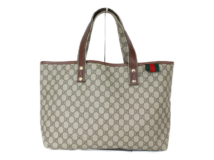 楽天市場】 GUCCI GGプラス トートバッグ 211134 001998 ブラウン GG 