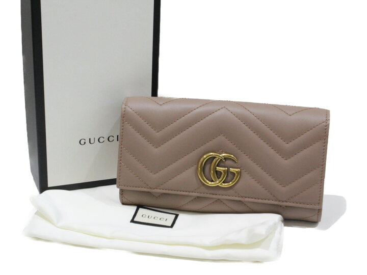 楽天市場】【箱・布袋付き】GUCCI グッチ GGマーモント 95040 ピンク 
