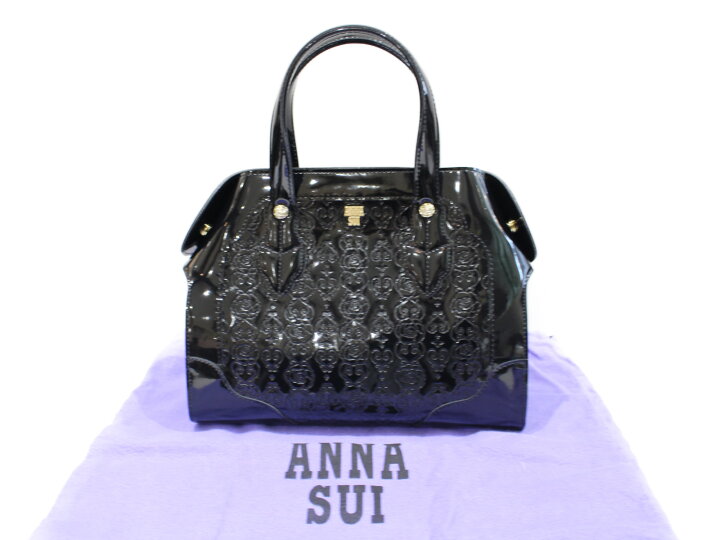 楽天市場】【☆未使用品☆】【布袋あり】ANNA SUI エナメルバッグ 