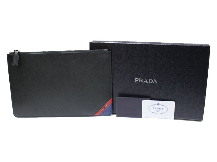 楽天市場】【☆未使用品☆】【箱・ギャラあり】PRADA プラダ クラッチ 