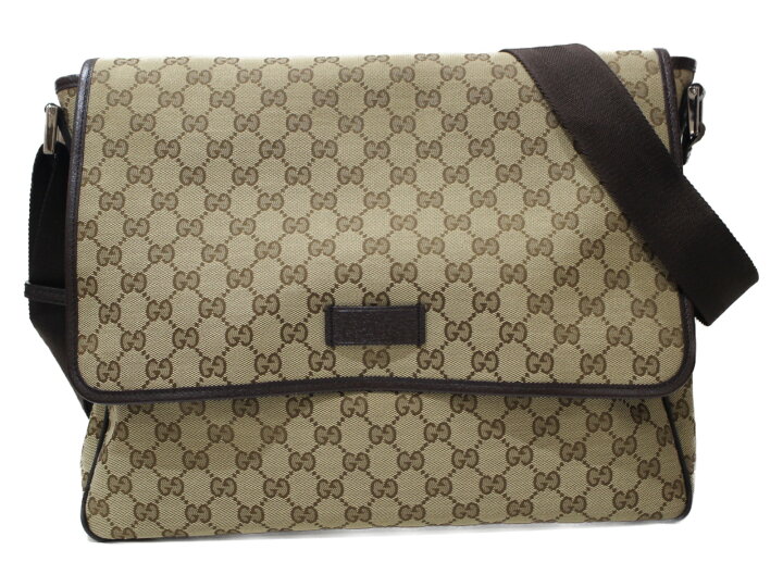 楽天市場】【布袋あり】GUCCI GGキャンバスメッセンジャーバッグ 