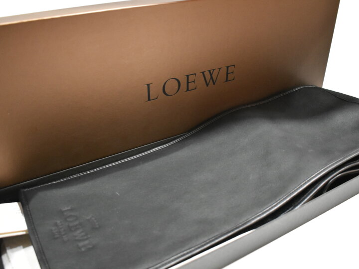 楽天市場】【珍しい？！特上品☆】LOEWEレザーストール ブラック 羊革 