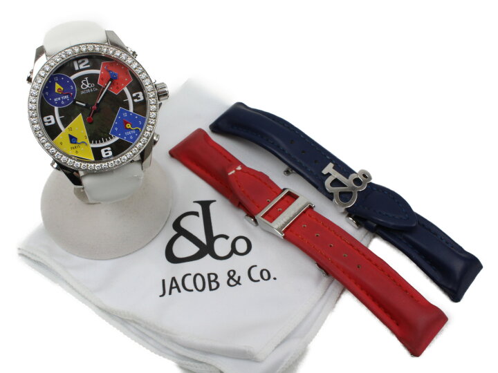 楽天市場】【替えベルト付】Jacob＆Co. ジェイコブ ファイブタイム  
