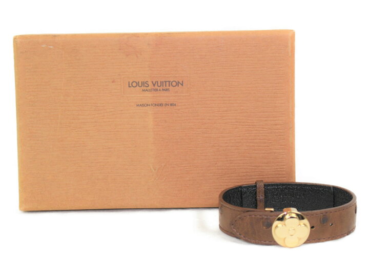 楽天市場】 LOUIS VUITTON グッドラック ブレス M64441 ブラウン 