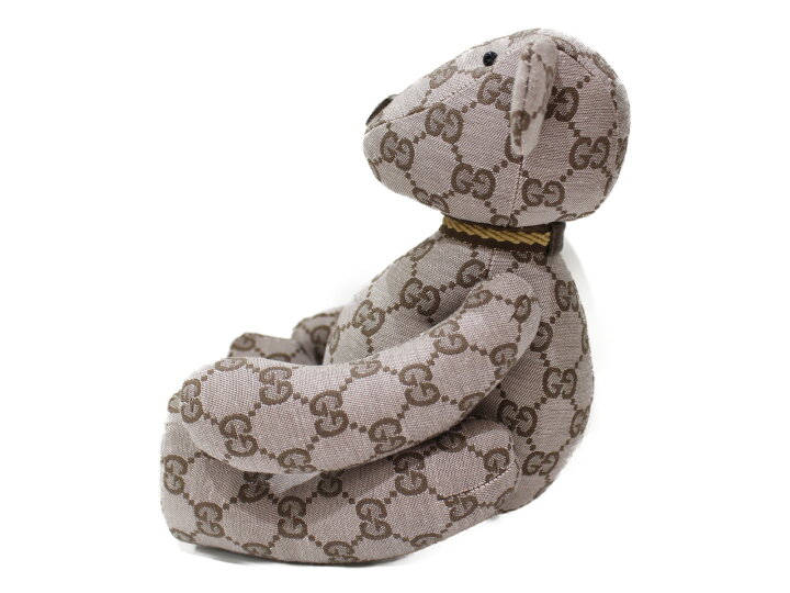 楽天市場】GUCCI グッチ ベアーぬいぐるみ GGキャンバス ピンク クマ 
