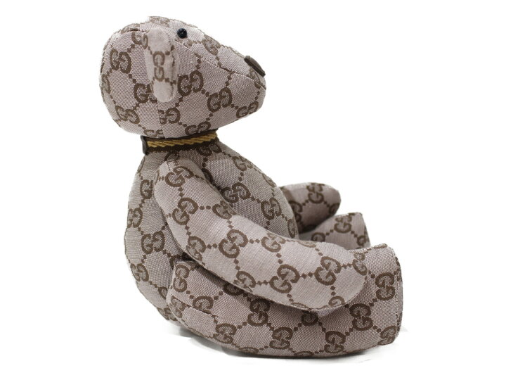 楽天市場】GUCCI グッチ ベアーぬいぐるみ GGキャンバス ピンク クマ 