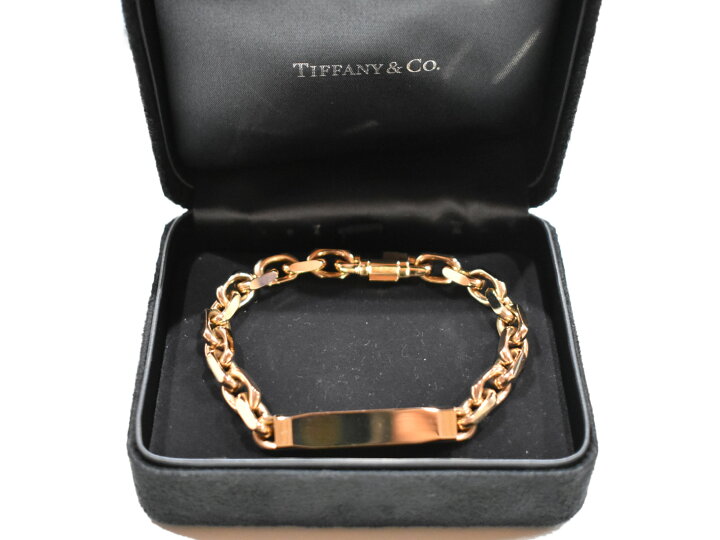 楽天市場 ケースあり Tiffany Co ティファニー17メイカーズi D チェーンブレスレットミディアム ローズゴールド K18 63 4ｇシンプル 高級 おしゃれ ブランド ジュエリー アクセサリー レディース メンズ ユニセックス プレゼント 中古 かんてい局松前