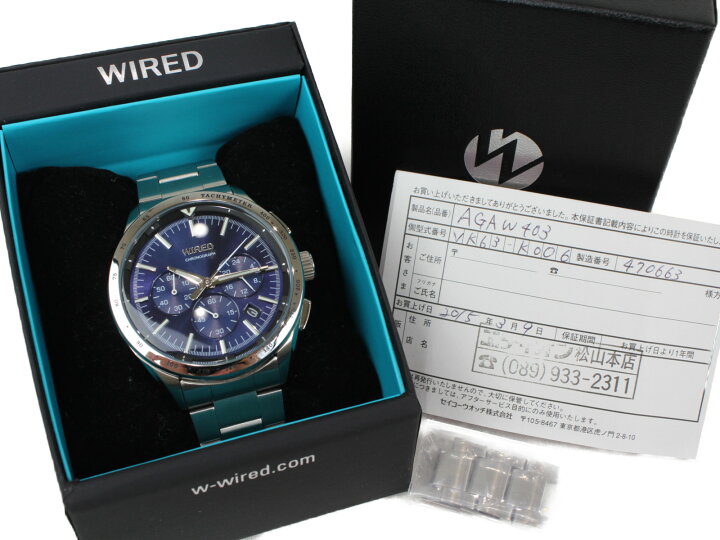 楽天市場】SEIKO セイコー WIRED ワイアード VK63-K006 クオーツ 